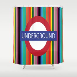 London Underground Shower Curtain