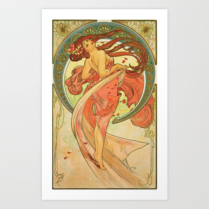 Alphonse Mucha  -  Dance Art Print