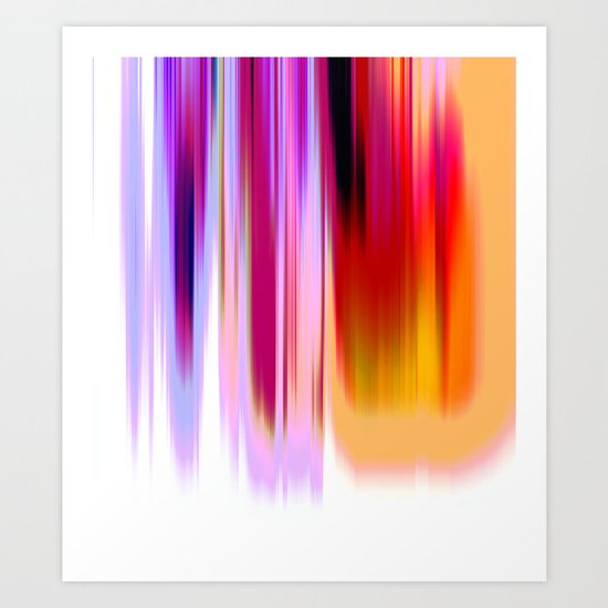 Tangerine Ombre Art Print