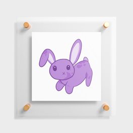 Purple Bunny Floating Acrylic Print