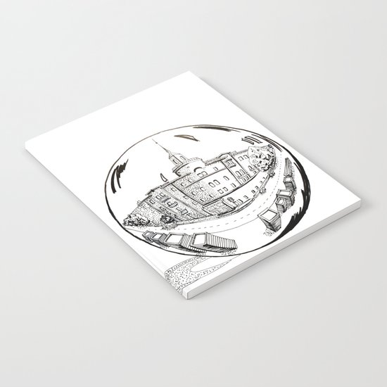 City in a glass ball Notebook