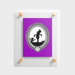 Alice's Adventures in Wonderland - Mad Tea Party Silhouette Floating Acrylic Print
