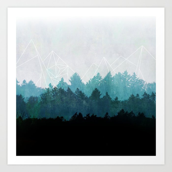 Woods Abstract  Art Print