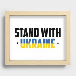 Stand With Ukraine Recessed Framed Print