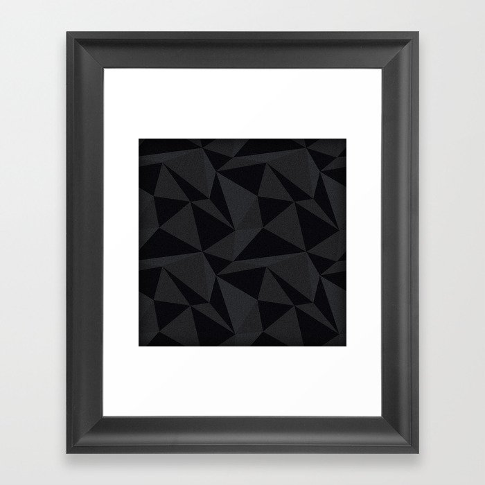 Triangular Black Framed Art Print