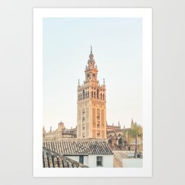 Seville II [ Andalusia, Spain ] Cathedral Santa Maria tower⎪Colorful travel photography Poster Art Print