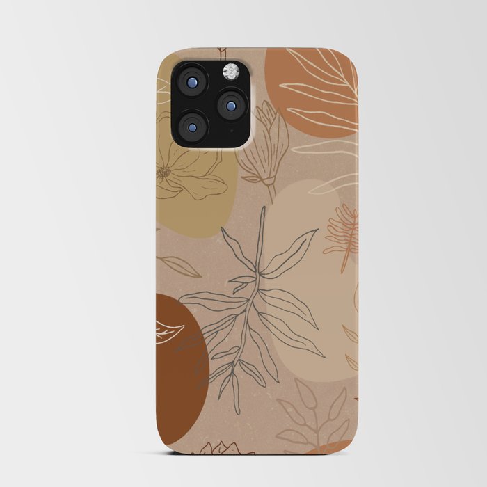 Orange Abstract Desert Pattern iPhone Card Case