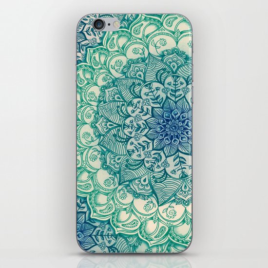 Emerald Doodle iPhone & iPod Skin