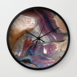 Colorful Sandstone Rock Face Texture Wall Clock