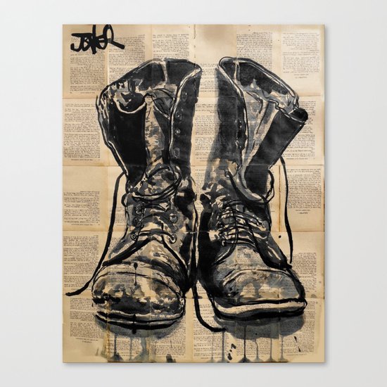 these old boots Canvas Print