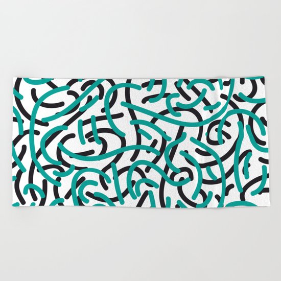 woke up Beach Towel