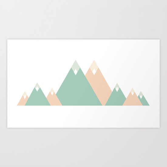 Mountains Art Print