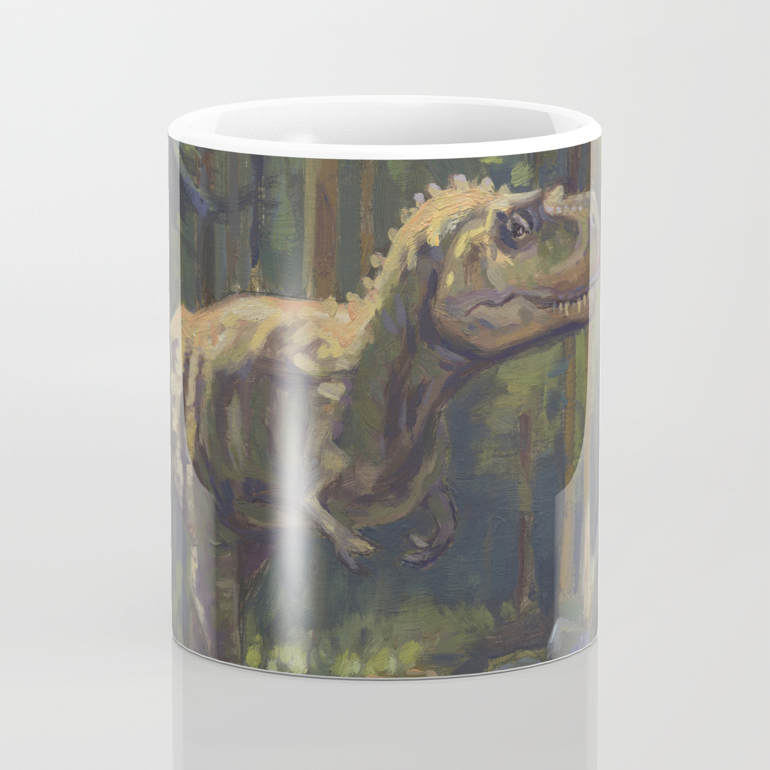 Hunt T Rex Dinosaur Painting By Frank Joseph Coffee Mug By