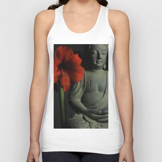 Amaryllis Buddha Unisex Tank Top
