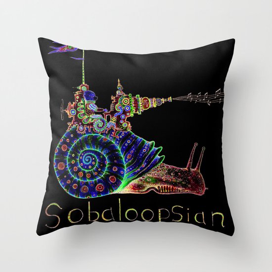 Sobaloopsian Tune-Dragoon Throw Pillow