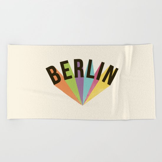 Letters : Berlin Beach Towel
