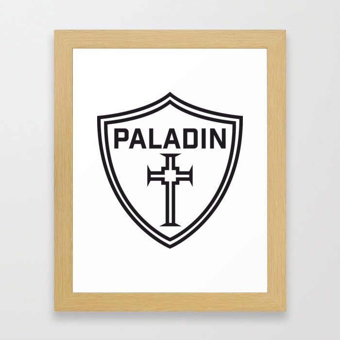 Choose Your Class: Paladin Framed Art Print