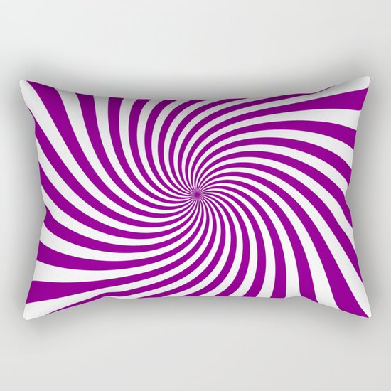 Swirl (Purple/White) Rectangular Pillow