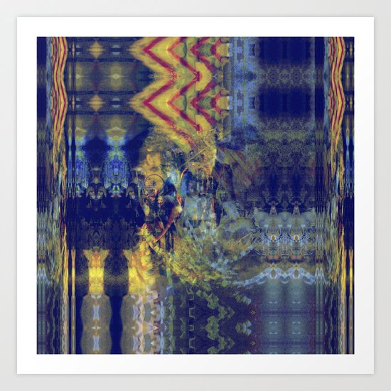 "...all in their rows..." Art Print