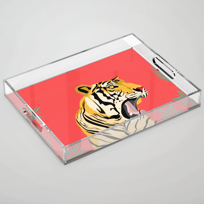 tiger roar Acrylic Tray