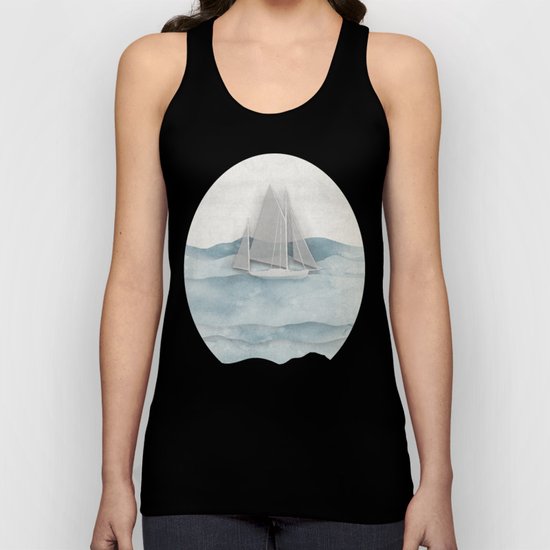 Floating Ship Unisex Tank Top