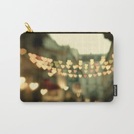Looking for Love - Paris Photography Carry-All Pouch | Conceptual, Romantic, Hearts, Blur, Color, Abstract, Paris, Romance, Moody, Fineart 