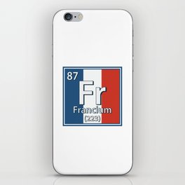 Francium - France Flag French Science iPhone Skin