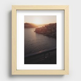 Sunset in Porto Recessed Framed Print