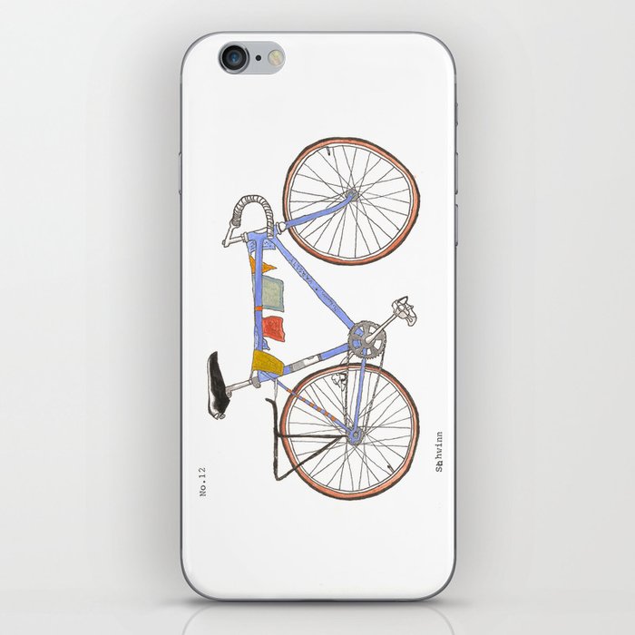 Blue Bike no 12 iPhone Skin