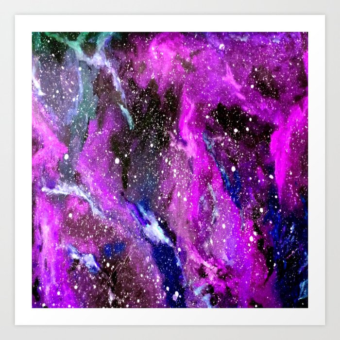 Galaxy (pink) Art Print