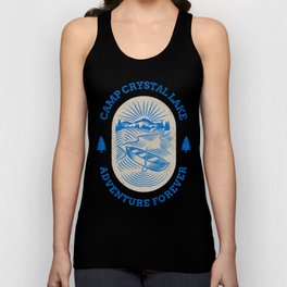Camp Crystal Lake Adventure Forever Retro Slasher Horror Halloween Design Tank Top