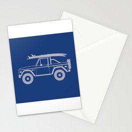 Bronco Blueprint Stationery Cards