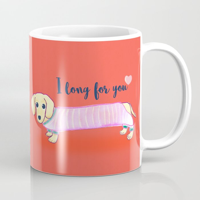 Valentine's Day dachshund dog Coffee Mug