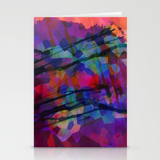 Pixel Splatter Stationery Cards