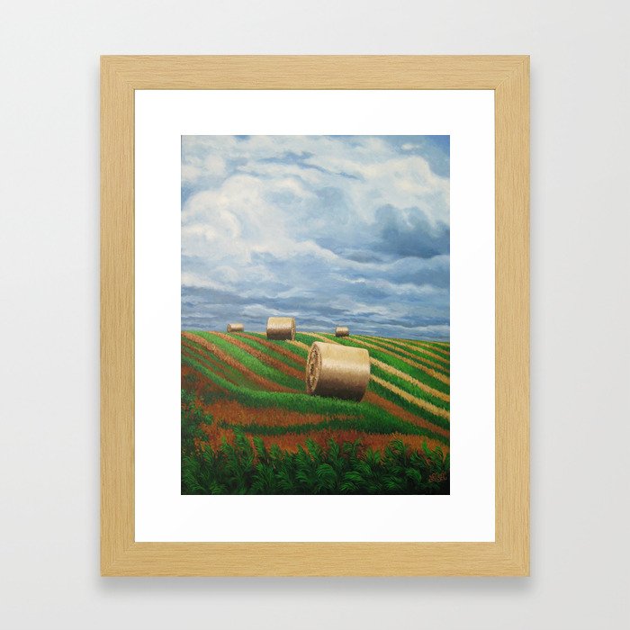 Stormy Harvest Framed Art Print