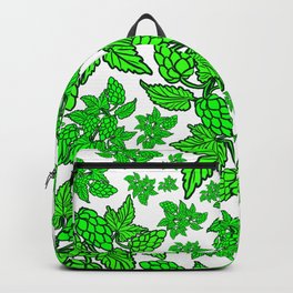 You make me hoppy Backpack | Plants, Green, Botanical, Hops, Drawing, Botanicalprint, Beer, Pattern, Floralprint, Digital 