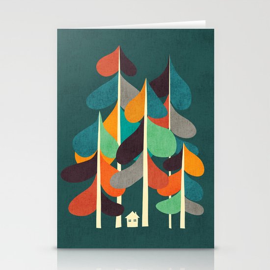 Cabin in the woods Stationery Cards