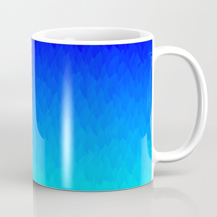 Electric Blue Ombre flames / Light Blue to Dark Blue Coffee Mug