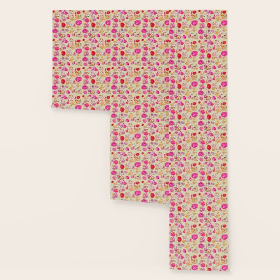 Colorful Floral Print With Off White Background Wallpaper By Melissapolomsky Society6