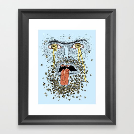 Wierd Bee-rd Framed Art Print
