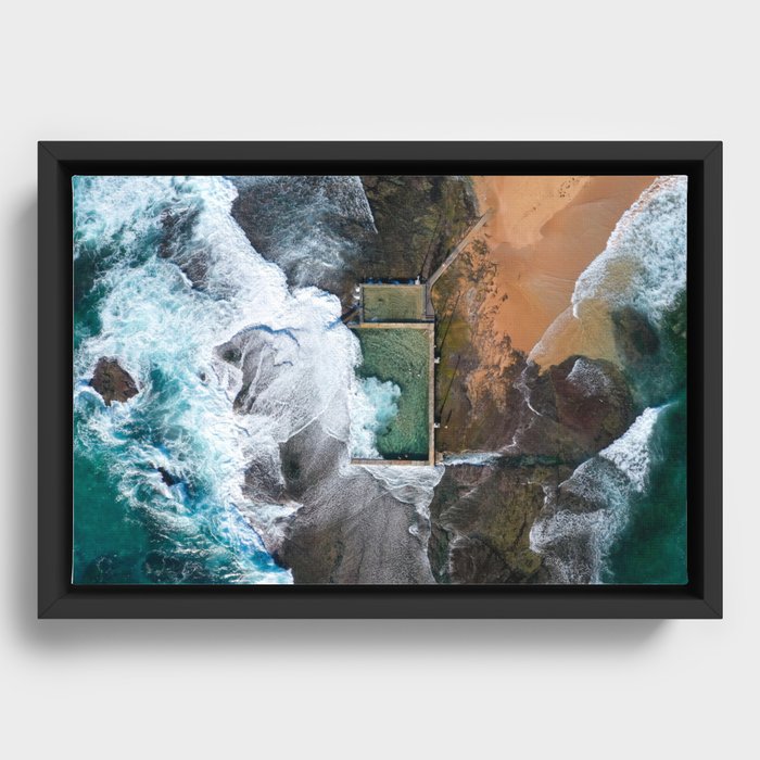 Mona Vale Rock Pool Framed Canvas