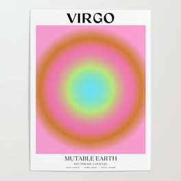 Virgo Gradient Print Poster