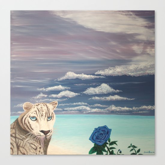 Un regard perçant d'amour Canvas Print