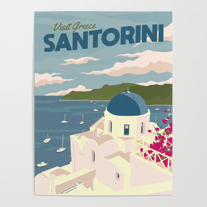 Santorini Poster