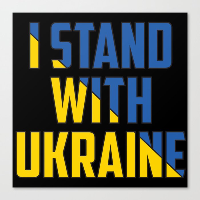 I Stand With Ukraine Canvas Print