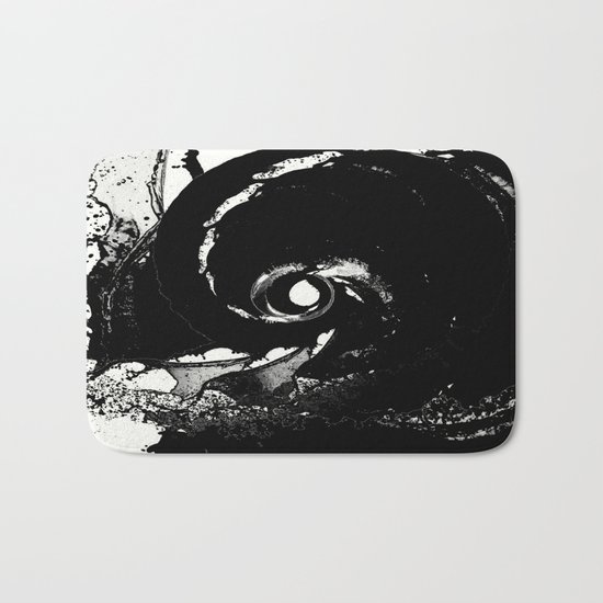 Whirlpool Of Black Bath Mat