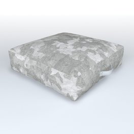 Light Gray Abstract Outdoor Floor Cushion