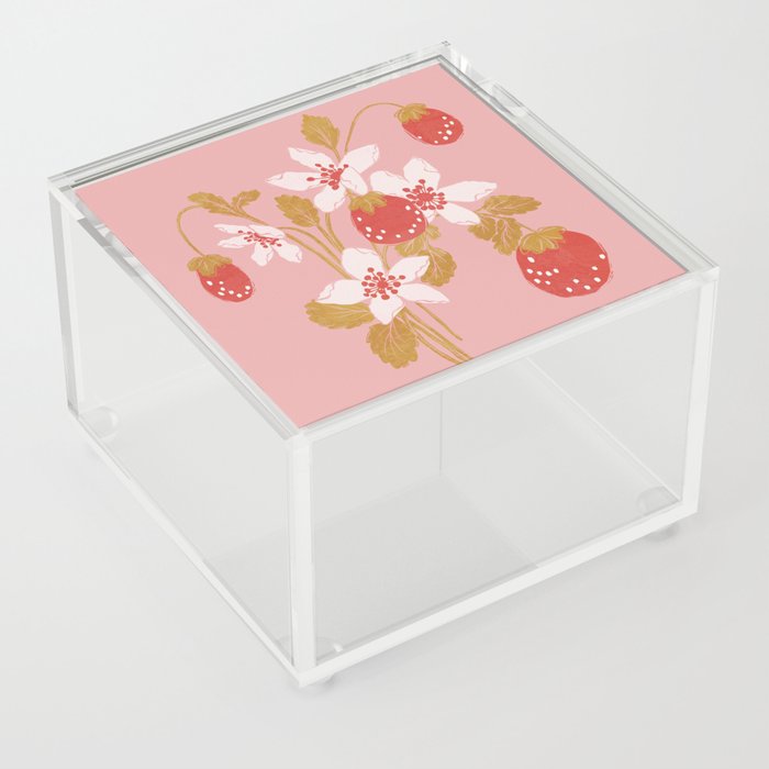 Strawberry Bunch 3 Acrylic Box