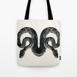 Snake 2 symmetry, collection, black and white, bw, set Tote Bag