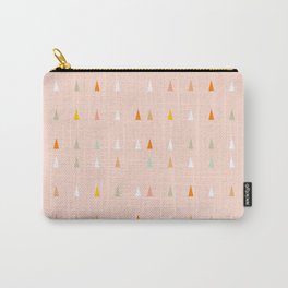 Mini retro tree pattern - Peachy Carry-All Pouch